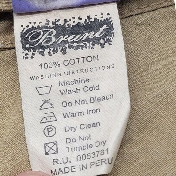 BRUNT Pants Womens Size 29x32 Brown Cargo Utility Workwear Hiking Outdoors - Picture 6 of 16